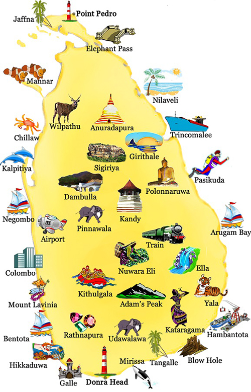 map of sri lanka